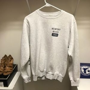 Brandy Melville Grey Newport Crew Neck Sweatshirt